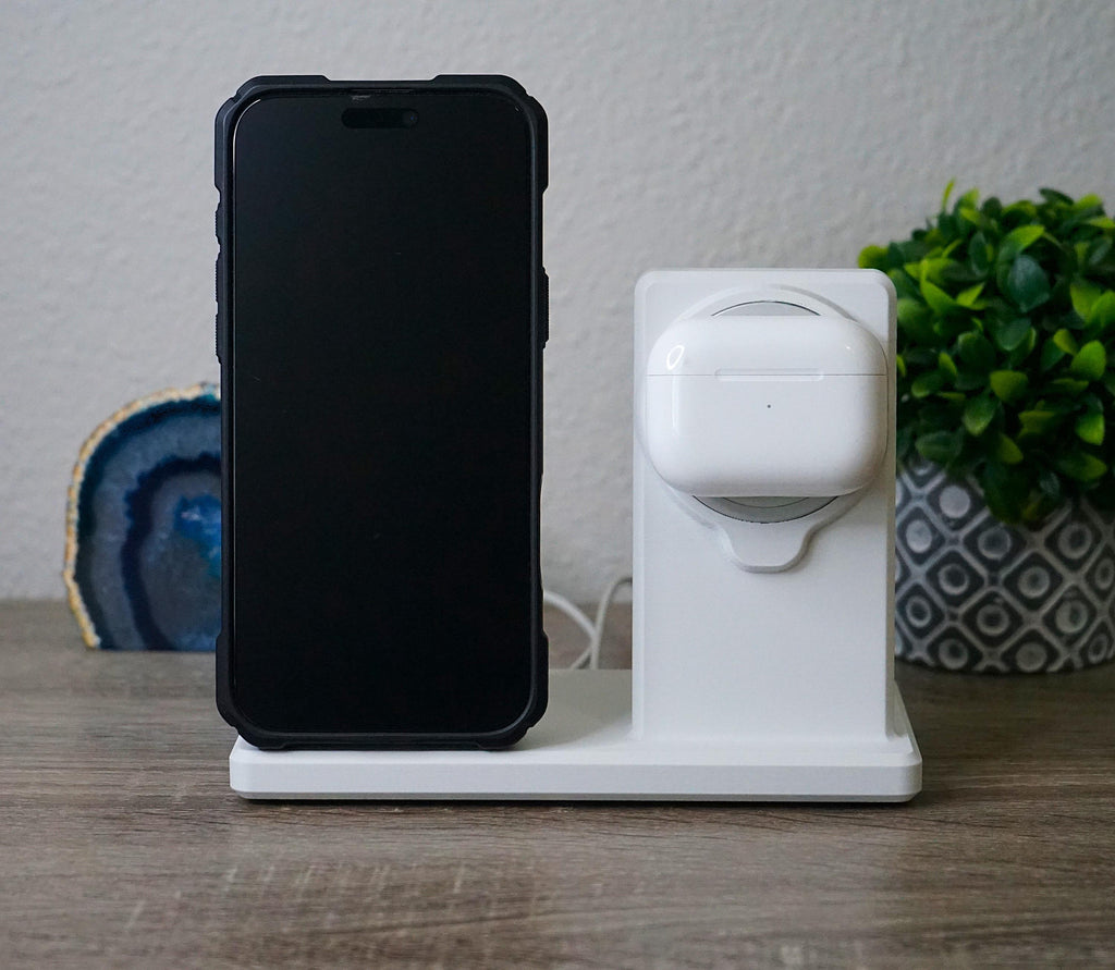 Dual Upright MagSafe Holder for iPhones (3D Printed)