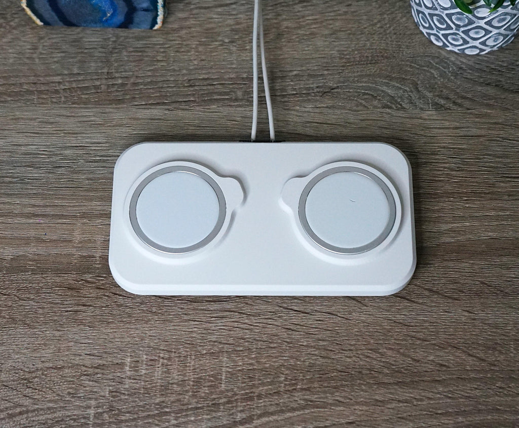 Dual MagSafe Charger Holder for iPhone and Airpods (3D Printed)