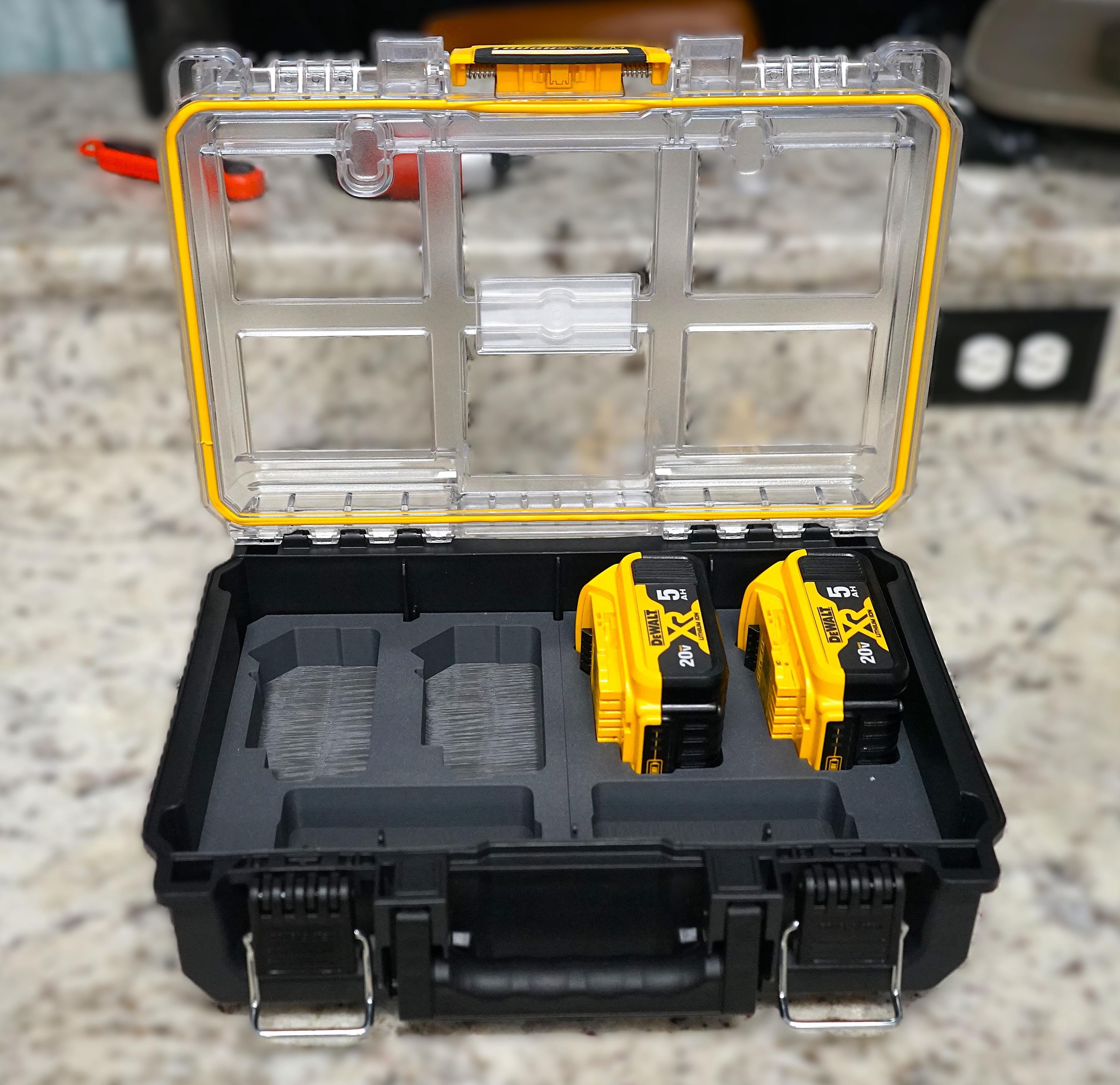 DeWalt 6 Battery(DCB204, DCB205, DCB206) Insert for DeWalt Tough System 2.0 Deep Compact Organizer (DWST08020)