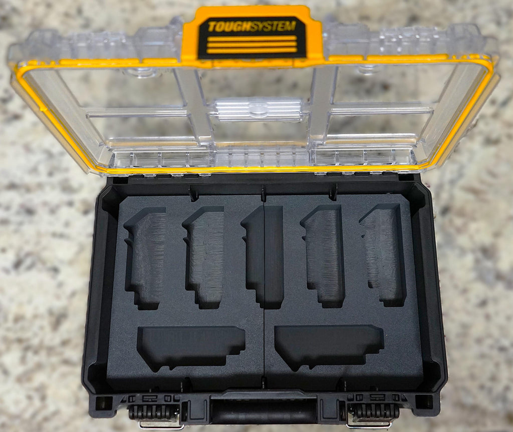 Dewalt 7 Battery(DCB201 & DCB207) Insert for Dewalt Tough System 2.0 Deep Compact Organizer (DWST08020)
