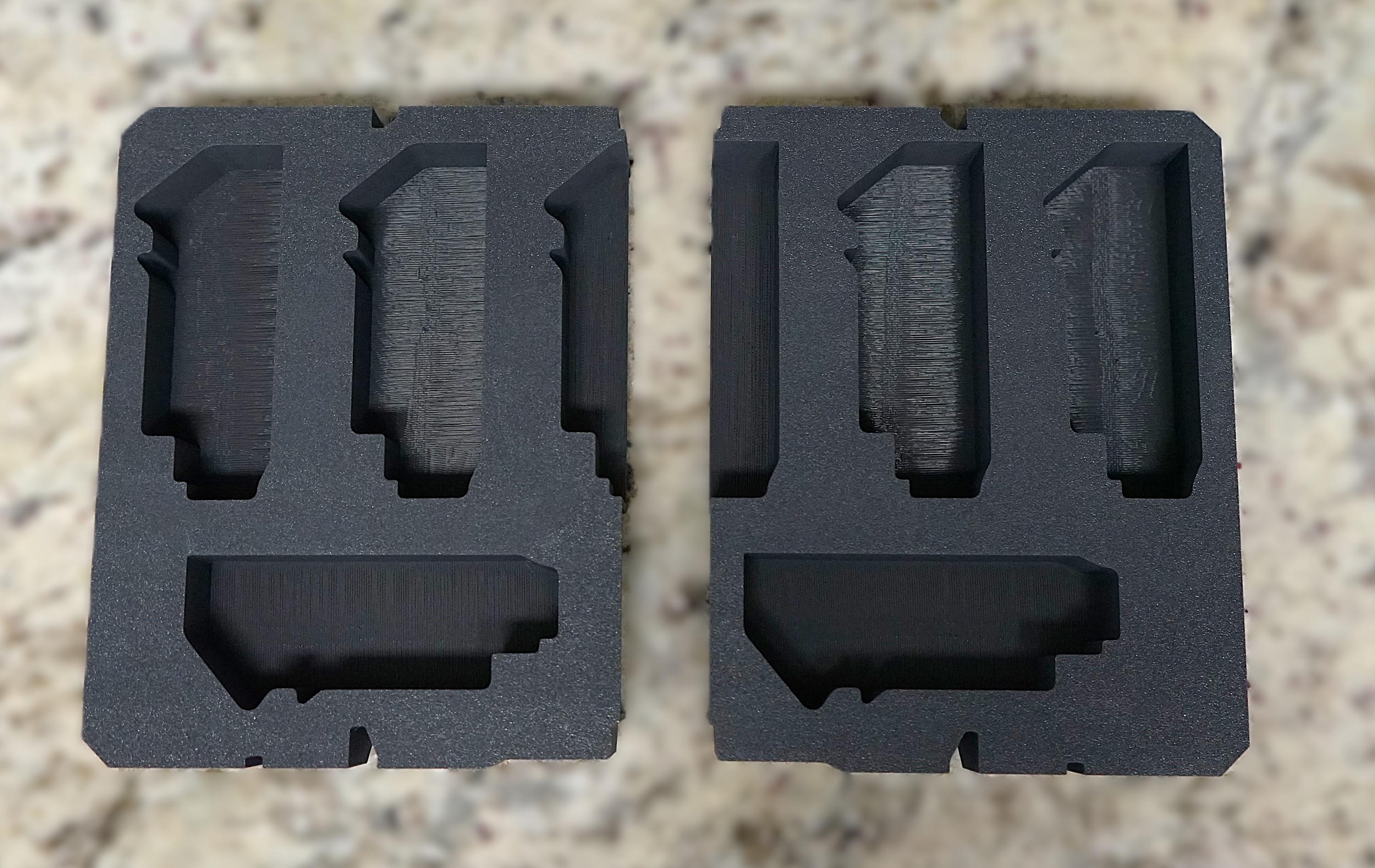 Dewalt 7 Battery(DCB201 & DCB207) Insert for Dewalt Tough System 2.0 Deep Compact Organizer (DWST08020)