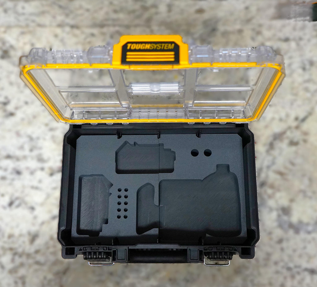 DeWalt Impact Drill (DCF885, DCF887, DCF888) and Battery (DCB204, DCB205, DCB206) Insert for DeWalt Tough System 2.0 Deep Compact Organizer