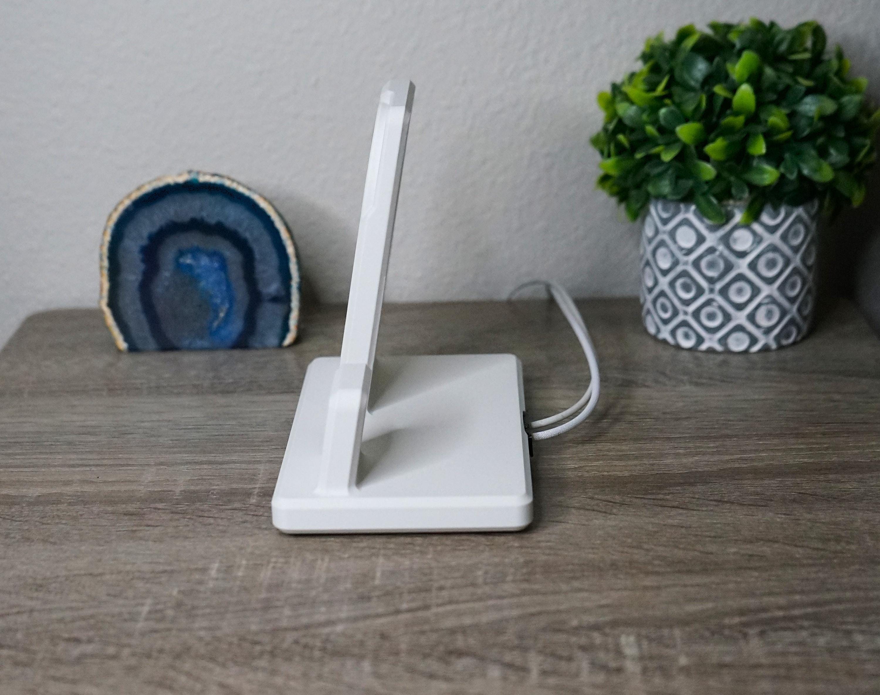 Upright MagSafe iPhone and Apple Watch Holder for Charging (3D Printed)